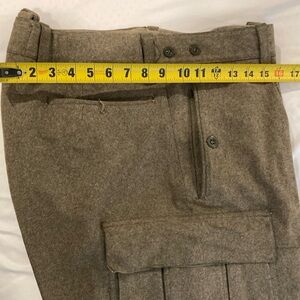 Men’s wool green army pants